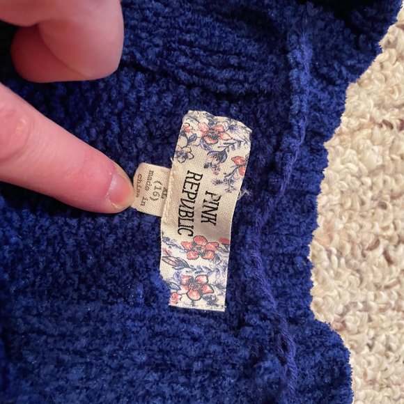 Pink Republic Girls Cobalt Blue Sweater XL (16) - Picture 2 of 4